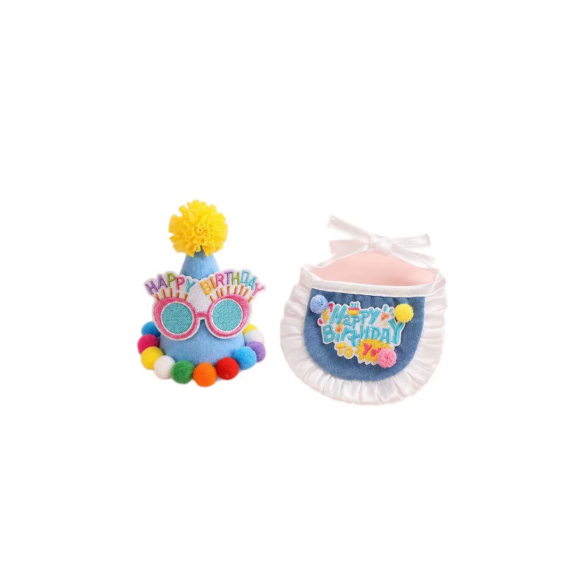 Birthday Party Hat & Bib Set