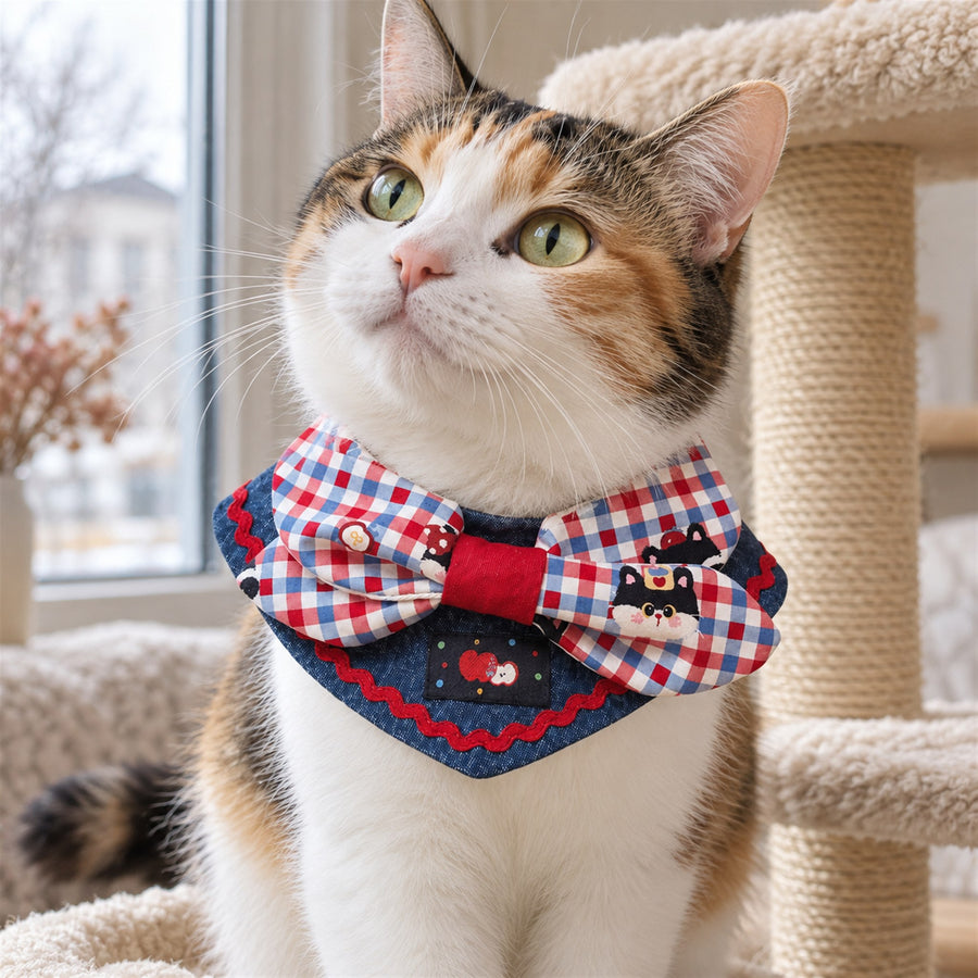 Apple Cat Pet Bib