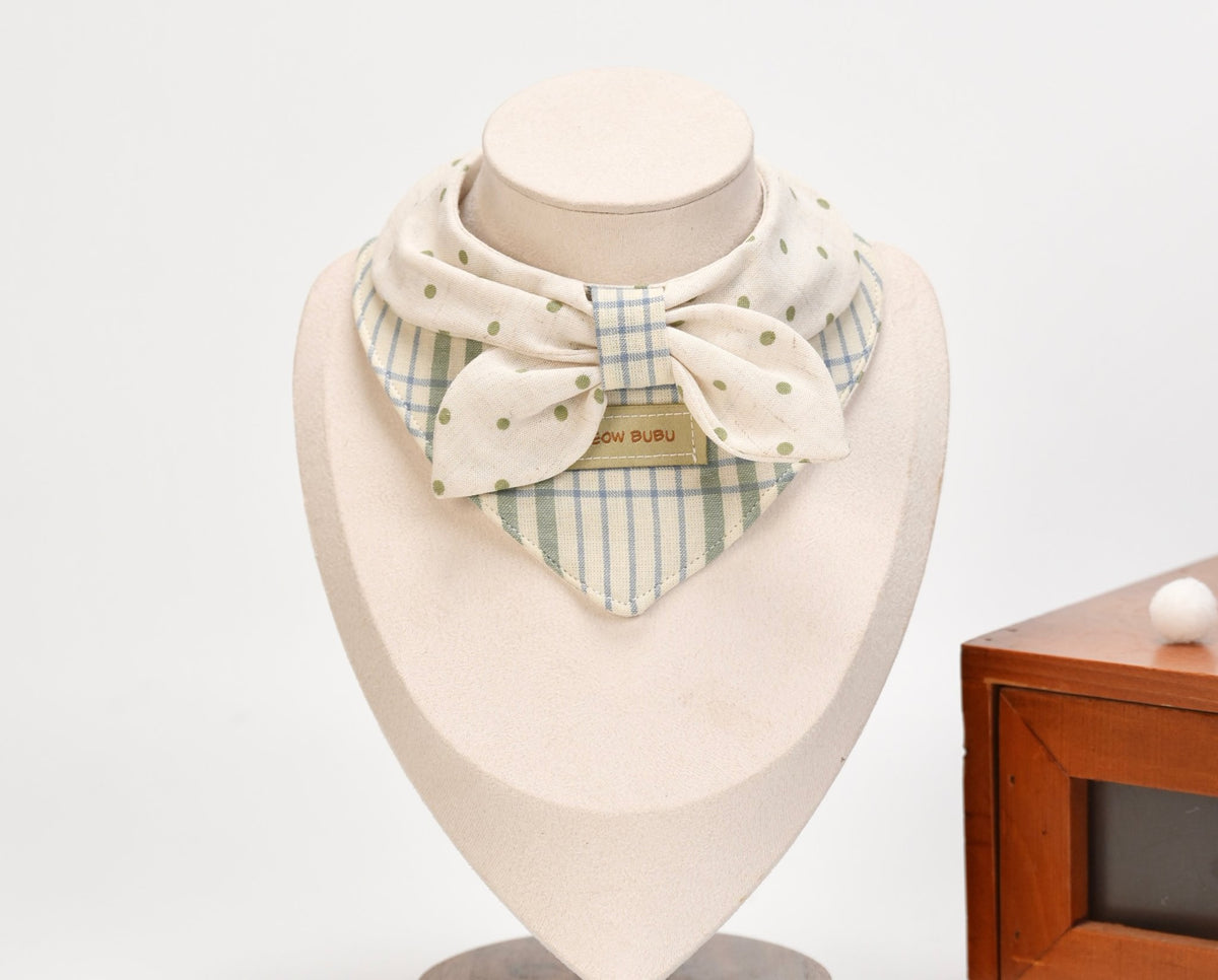Mint Check Sailor Collar on a mannequin