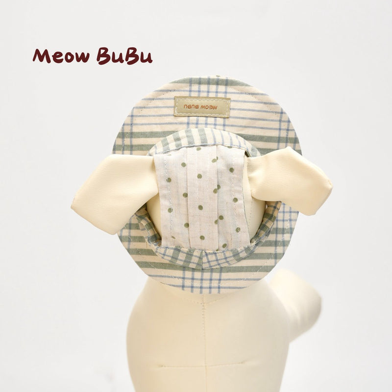 Mint Check bucket hat style
