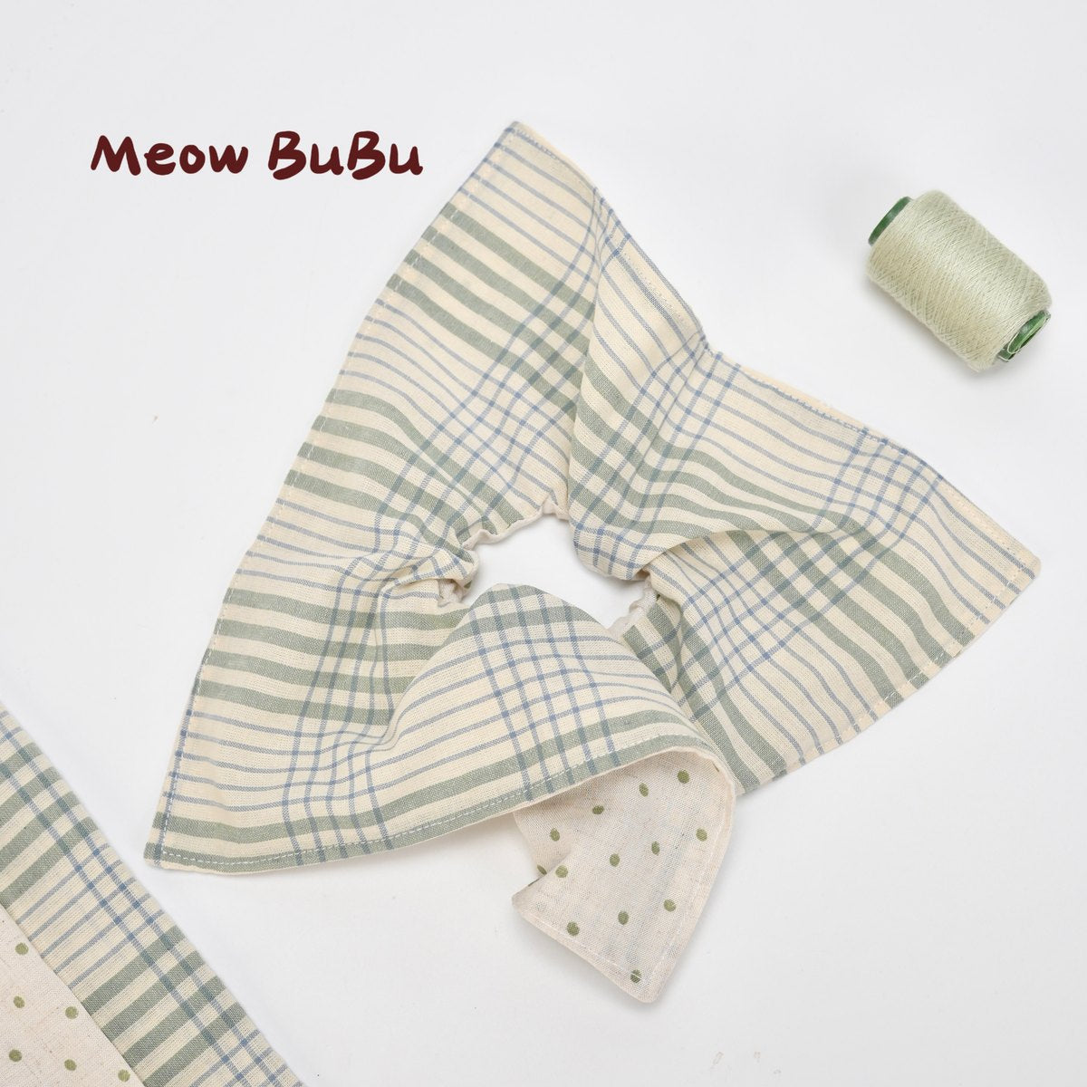 Mint Check scrunchie style