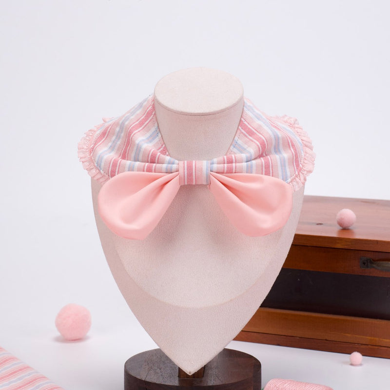 Sakura Letter bow bib style