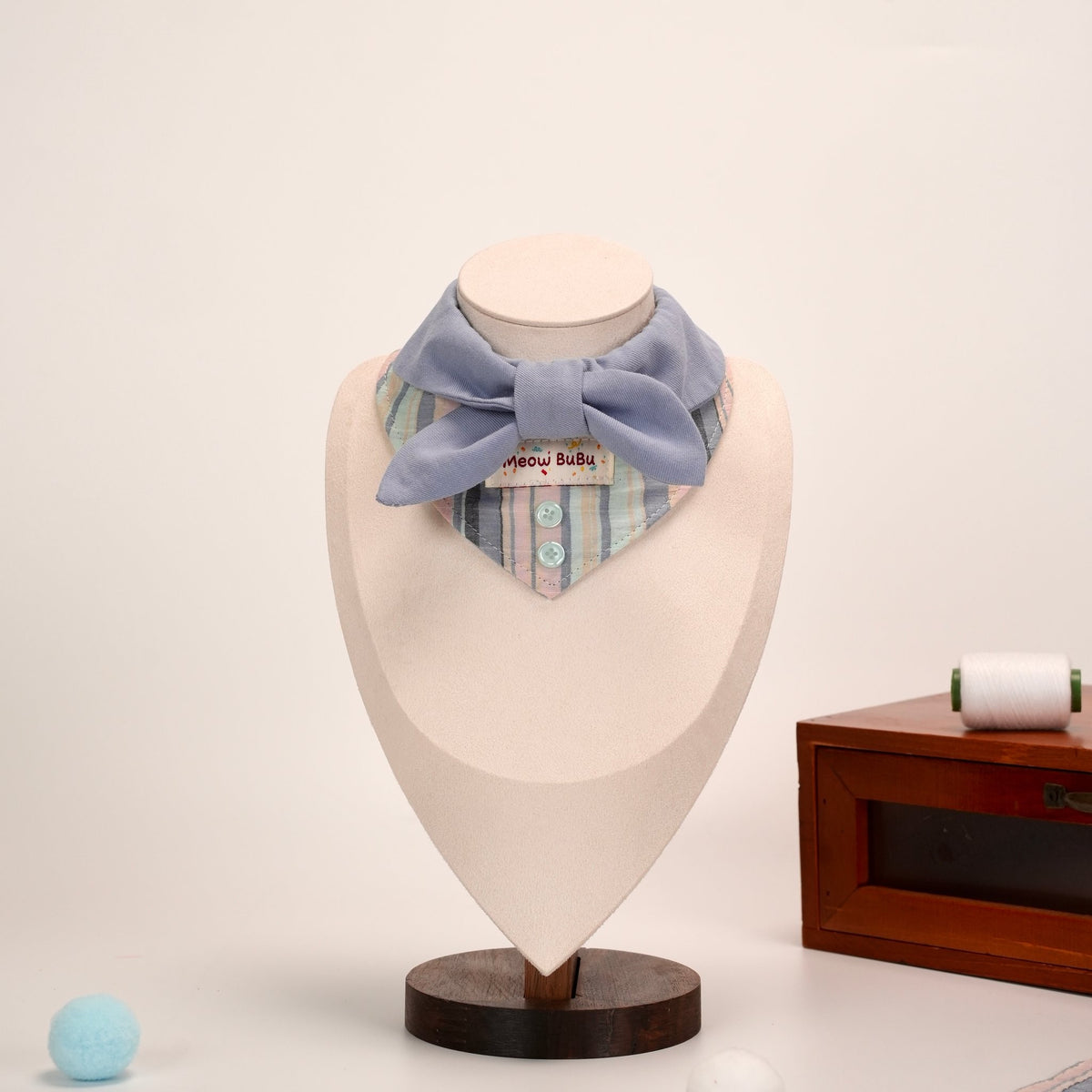 Seaside Blue Sailor Collar on a mannequin